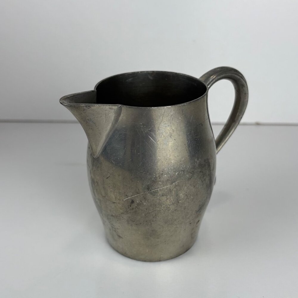 Vintage Insico Pewter Creamer Pitcher 519 Small 5 Oz‎ Rustic Farmhouse Decor